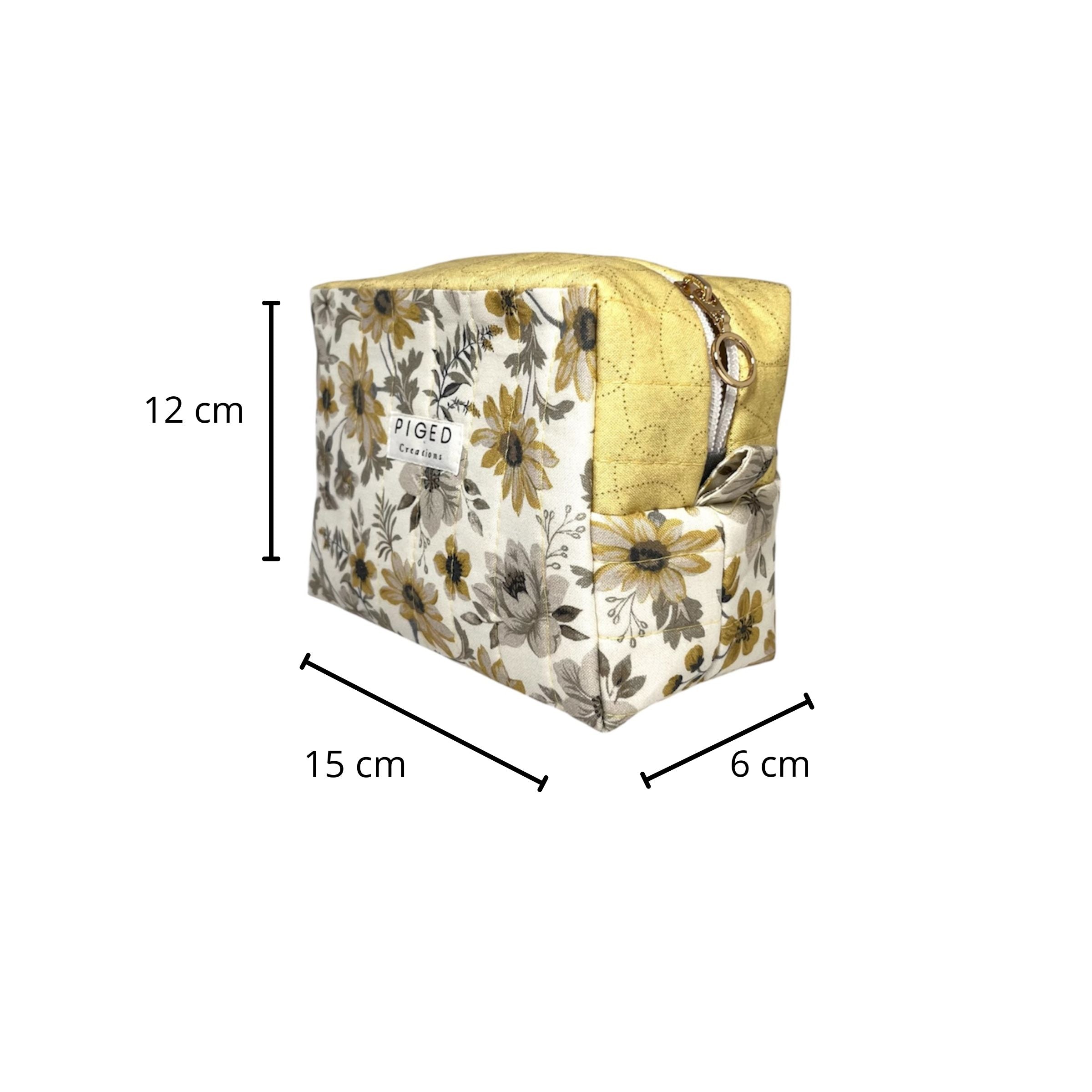 Box Pouch Blanco flores