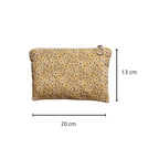 Zipper Pouch amarillo flores