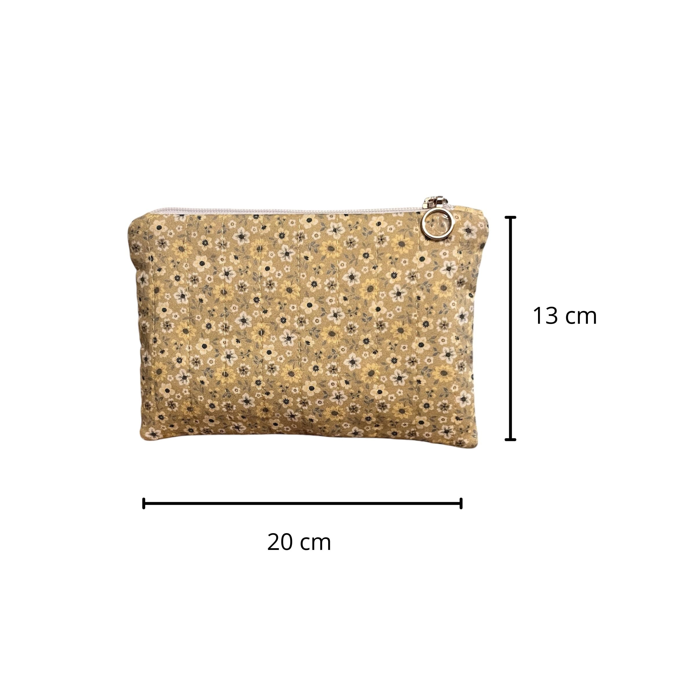 Zipper Pouch amarillo flores