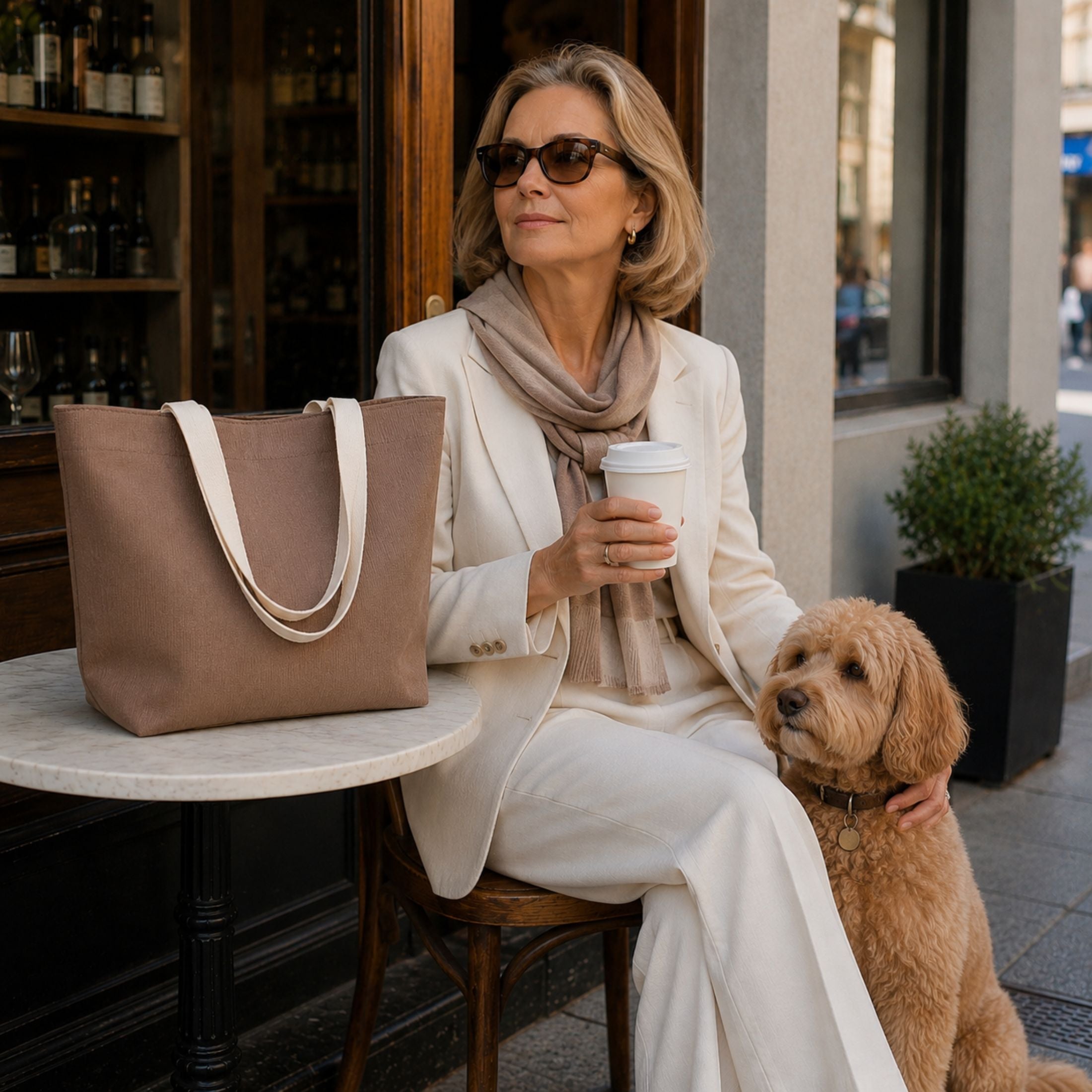 Bolso Beige Convertible