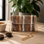 Pochette Beige Rayas