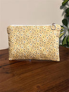 Zipper Pouch amarillo flores