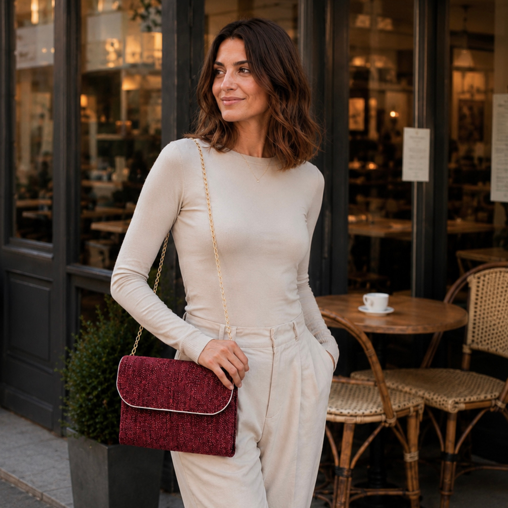Cartera Pochette Burdeo