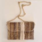 Pochette Beige Rayas
