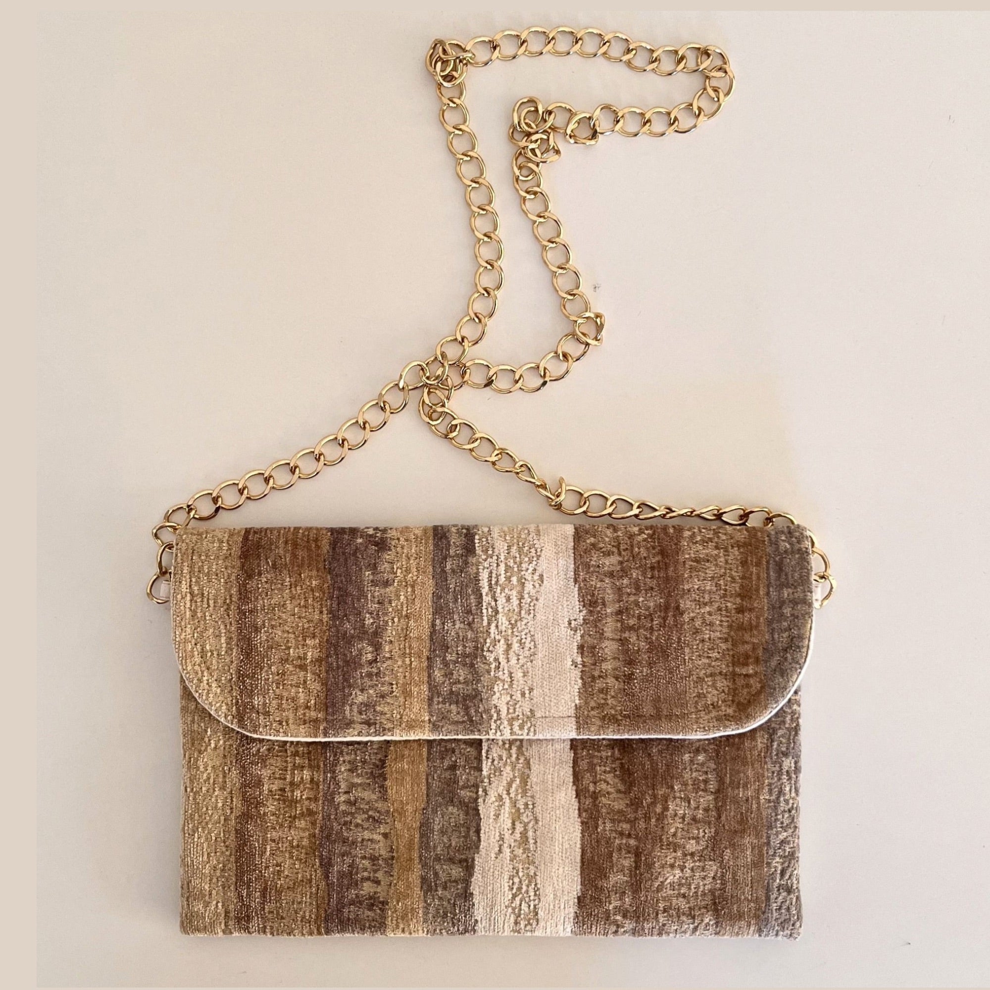 Pochette Beige Rayas